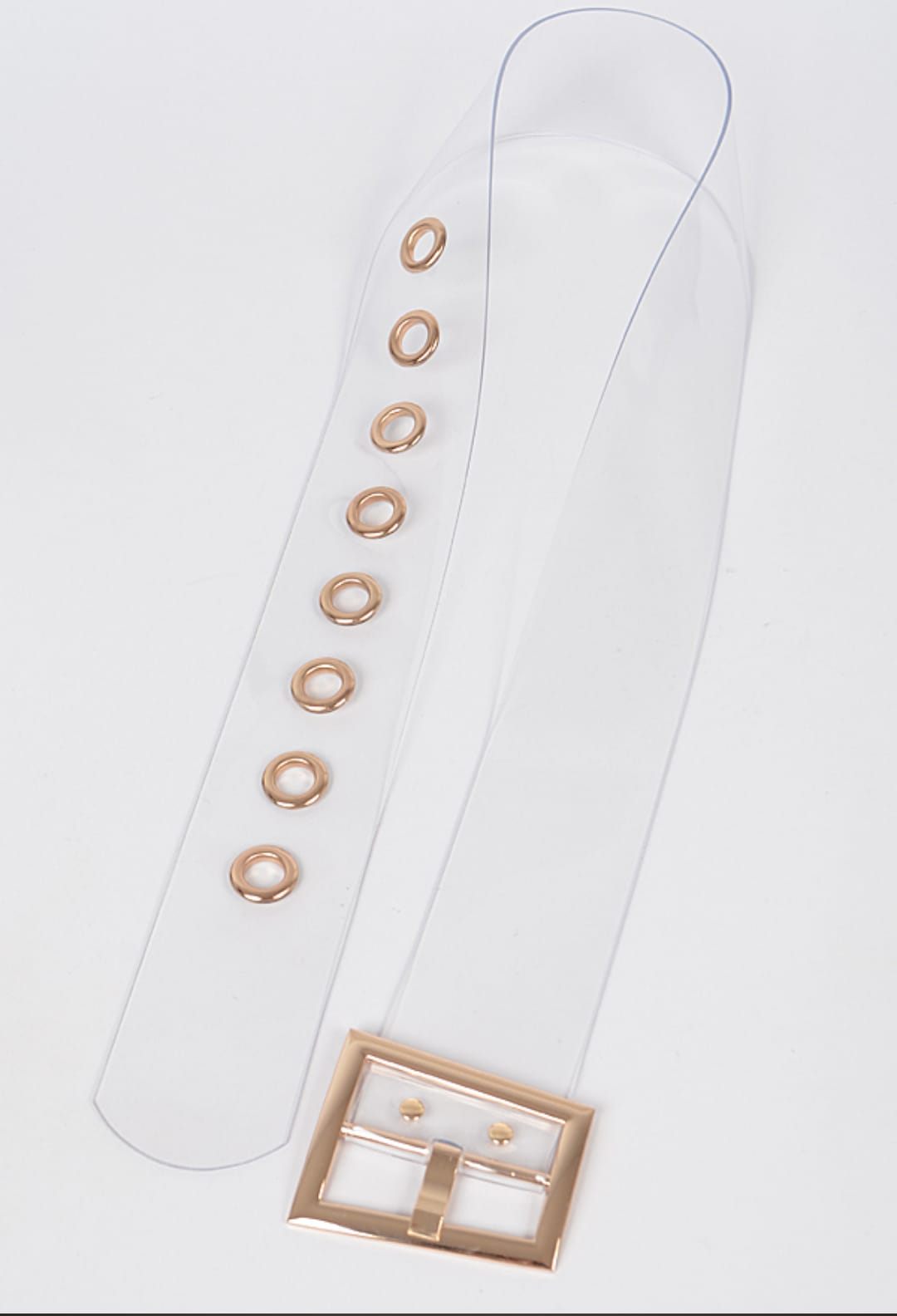 TRANSPARENT WIDE WAIST BELT