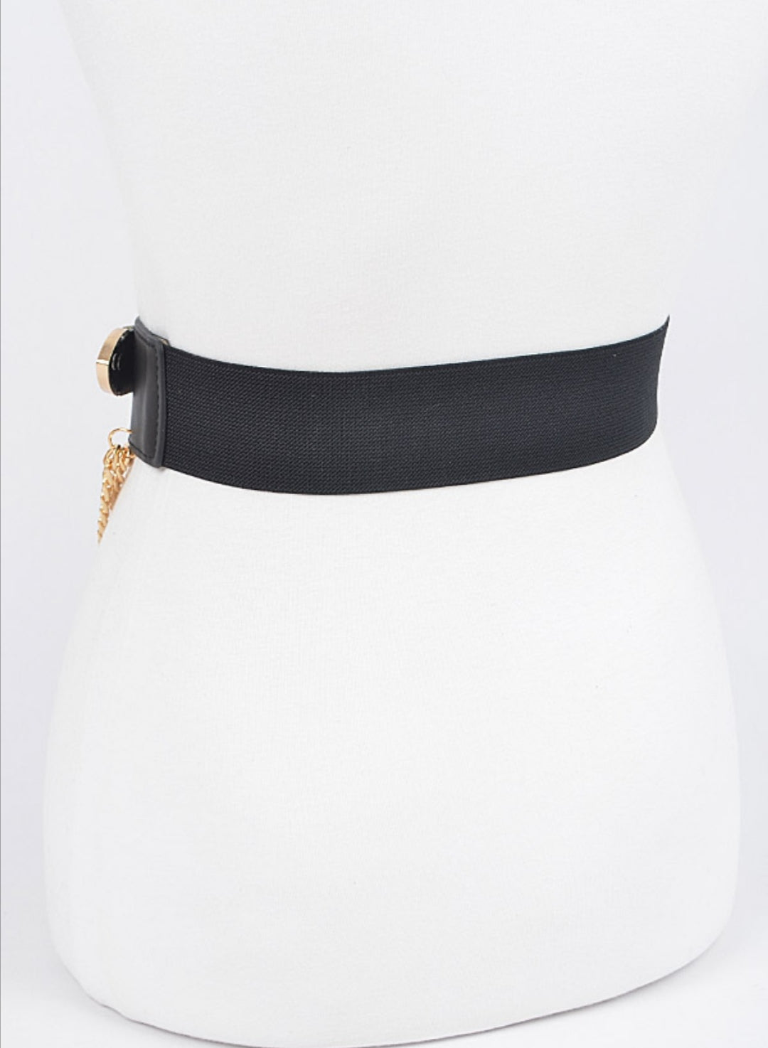 DOUBLE BUCKLE CHAIN RHINESTONE BELT