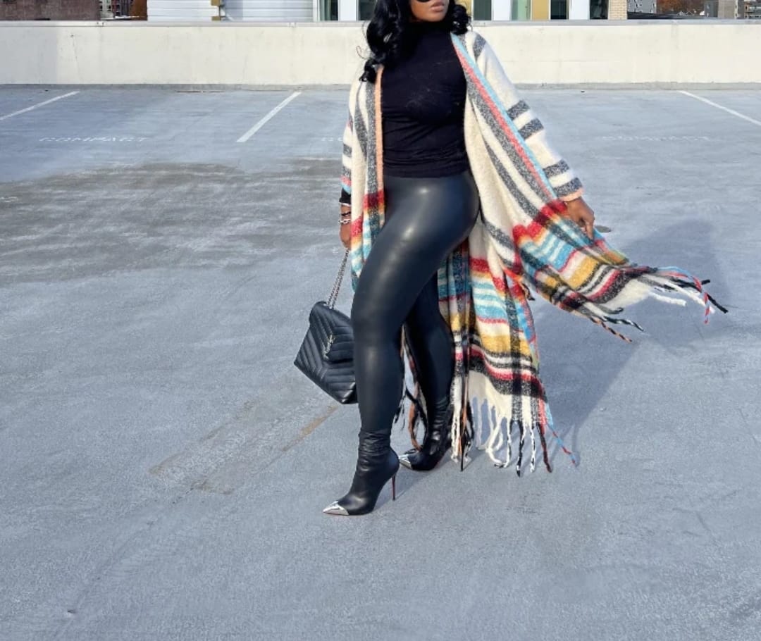 BRUXELLES PLAID KIMONO COAT
