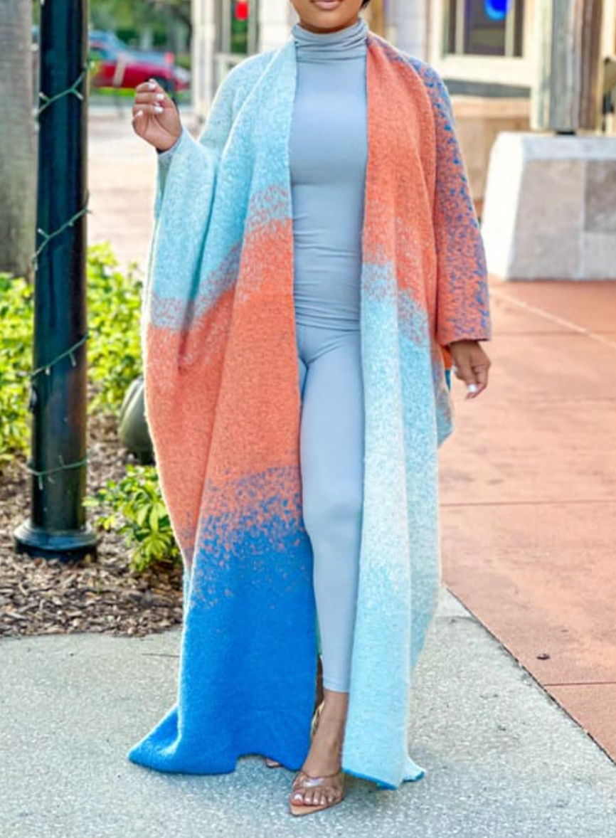 Soft Tricolor Cardigan