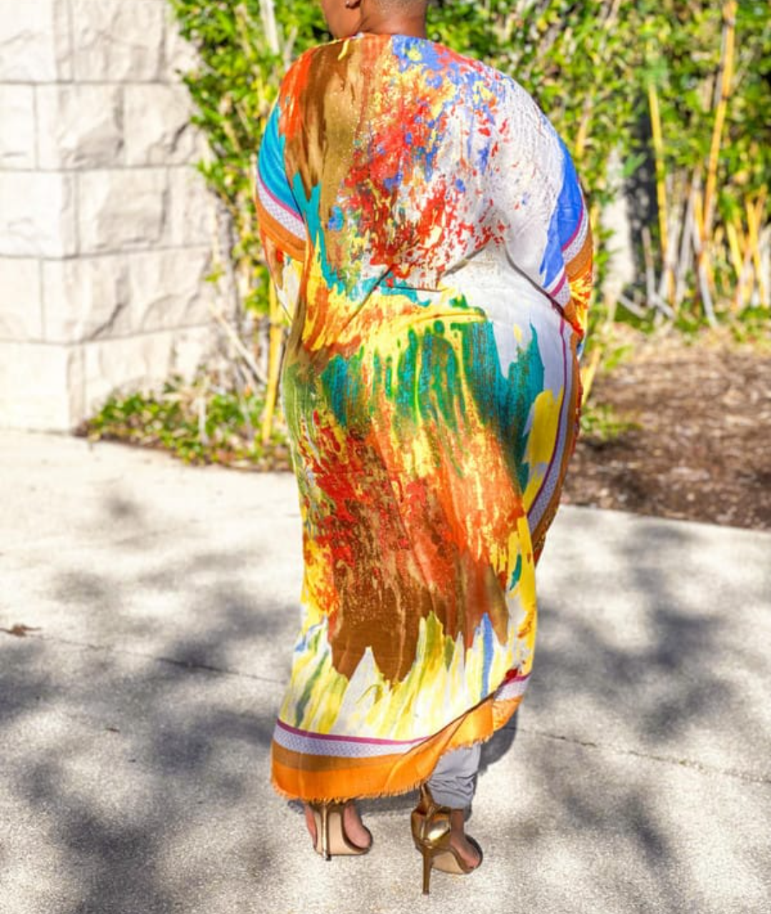 COLOR SPLASH KIMONO DRESSES - 5 COLORS