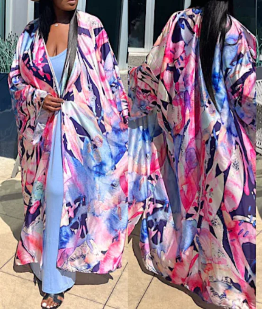 FLORAL KIMONO DRESSES - 6 CHOICES