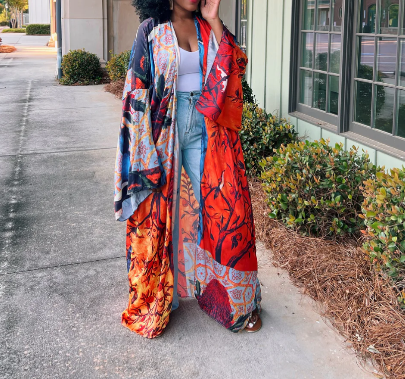 FLORAL KIMONO DRESSES - 6 CHOICES