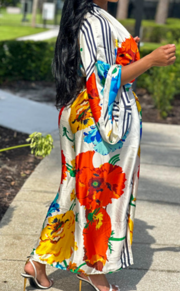 FLORAL KIMONO DRESSES - 6 CHOICES