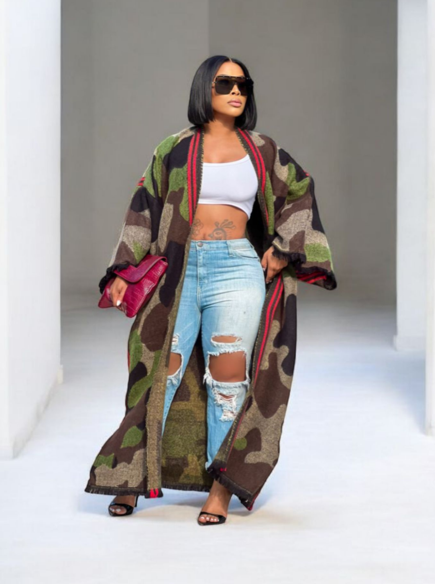 Cardigan - Camo