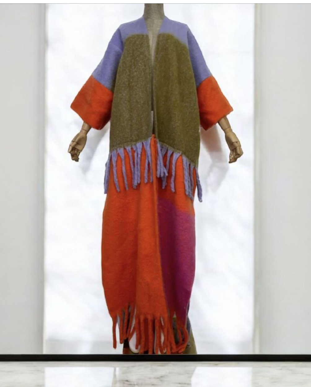 Multicolor Tassel Cardigan
