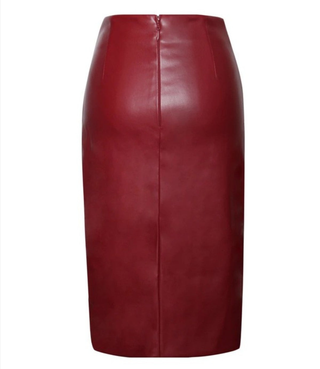 MISS CIRCLE VEGAN LEATHER SKIRT AND TOP SET