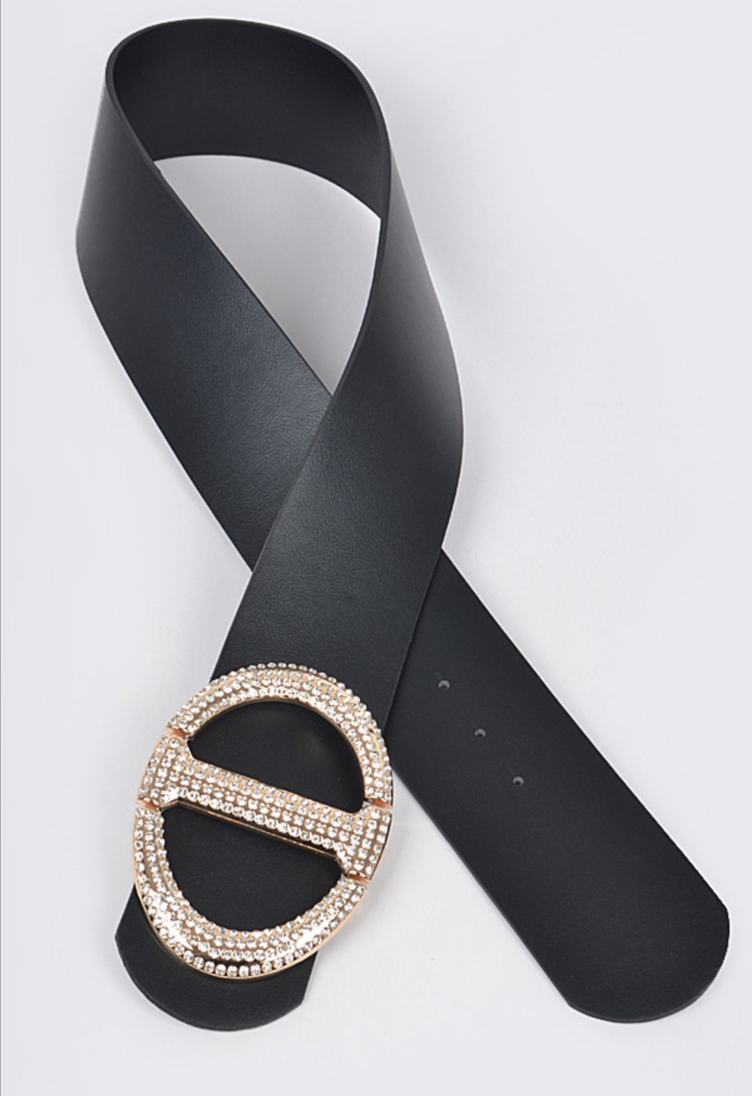 RHINESTONE BUCKLE WAIST BELT