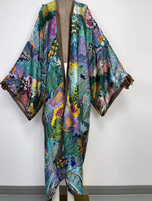 VACATION TIME KIMONO DRESS