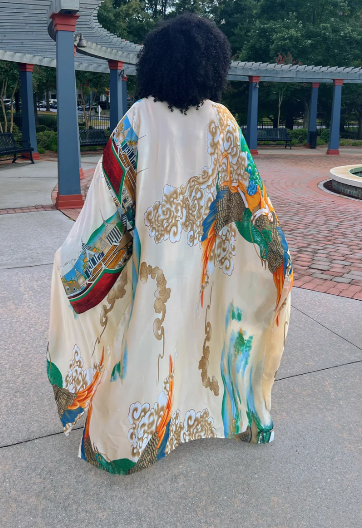 CITY GREEN KIMONO DRESSES - 3 CHOICES